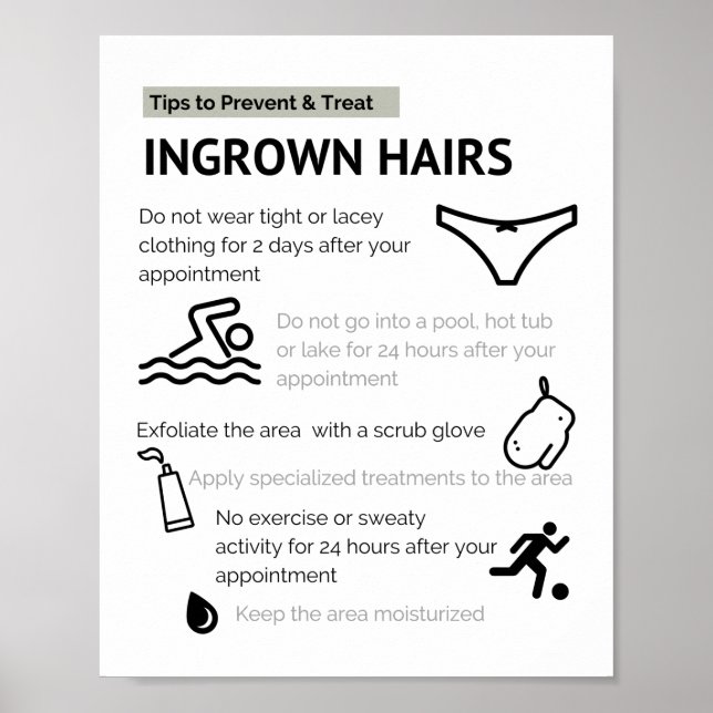 Póster Consejos de pelo y prevención (Frente)