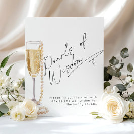 Póster Consejos de Perlas de Sabiduría y deseos para la p