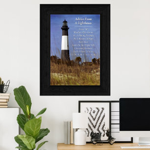 Póster Consejos de un faro