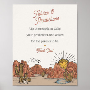 Póster Consejos de Wild West Rodeo para la señalización d