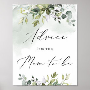 Póster Consejos modernos sobre la vegetación para la seña