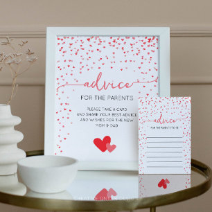 Póster Consejos para el Decor Baby Shower del Rótulo de P