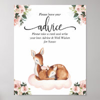 Consejos Poster de Baby Shower Oh Deer
