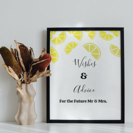 Póster Consejos y consejos para la ducha de Lemonbridal