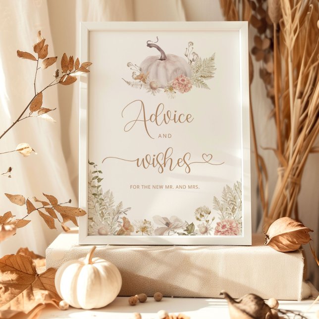 Póster Consejos y deseos boho de otoño para recién casado (Subido por el creador)