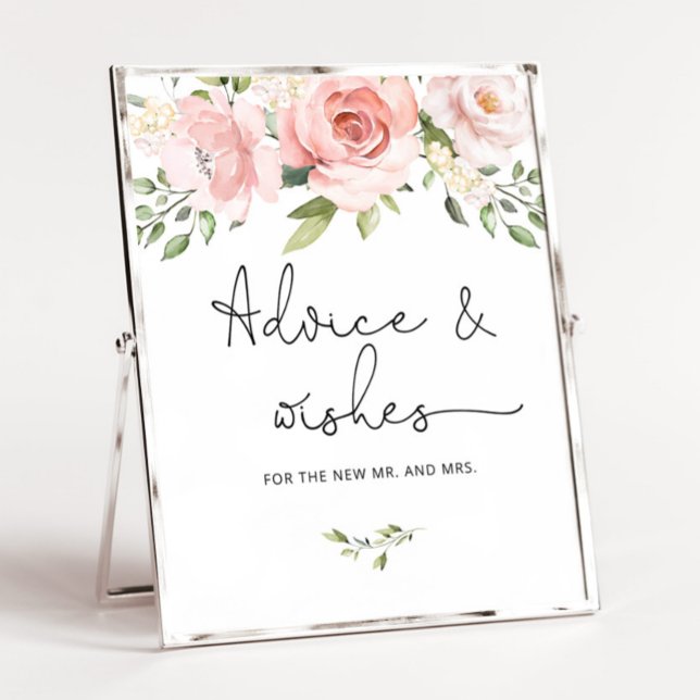 Póster Consejos y deseos florales rosas de Rubor para los (Subido por el creador)