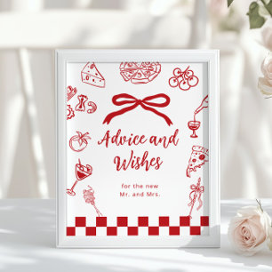 Póster Consejos y deseos italianos Eso es amor nupcial