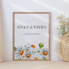 Póster Consejos y deseos para los recién casados