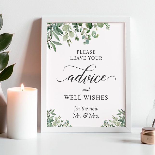 Póster Consejos y saludos Rótulo Hojas de Eucalyptus (Subido por el creador)