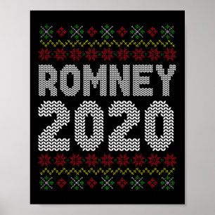 Póster Conservador Republicano Feo Navidad Mitt Romney