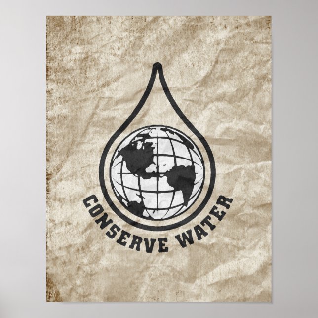 PÓSTER CONSERVAR AGUA (Frente)