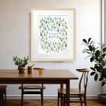 Póster CONSERVAR EL AGUA Proteger el planeta Salvar la Ti<br><div class="desc">¡Mira este significativo arte mural hecho a mano por ti! No dudes en añadir tu propio texto o cambiar los colores. ¡Visita mi tienda para más!</div>