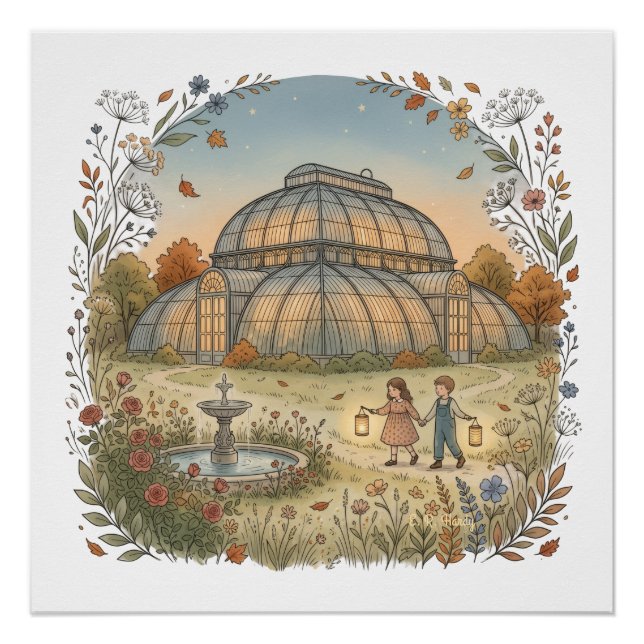 Póster Conservatorio de jardín otoño (Anverso)