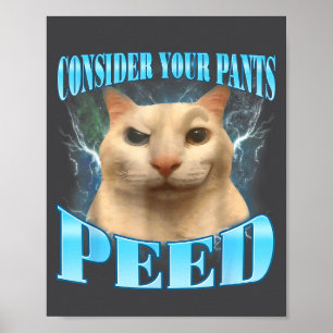 Póster Considera que tus pantalones se pisaron divertido