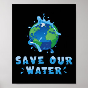 Póster Considere el Día de la Tierra de Nuestras Aguas Li
