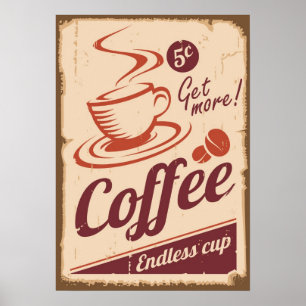 Póster Consiga más estilo del Grunge de la publicidad del