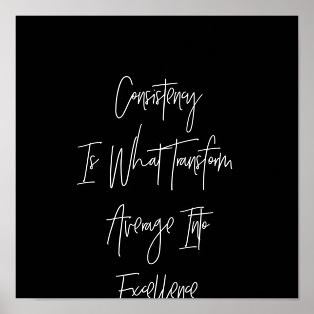 Póster consistencia es lo que transforma el promedio en e (Frente)