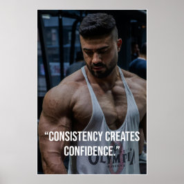 Póster Consistency Creates Confidence – Quote Poster