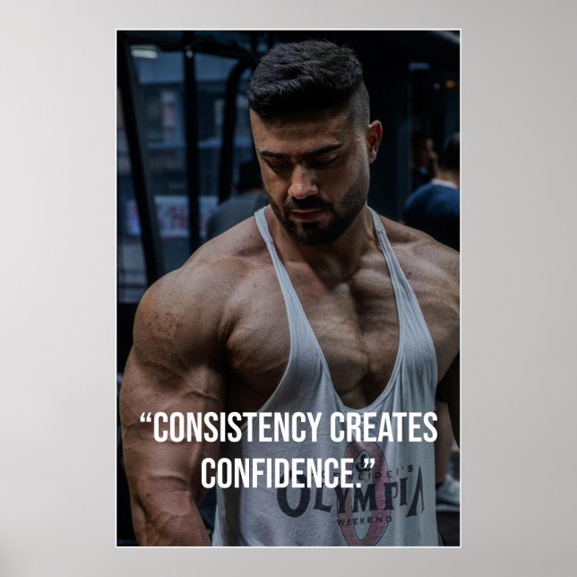 Póster Consistency Creates Confidence – Quote Poster (Frente)