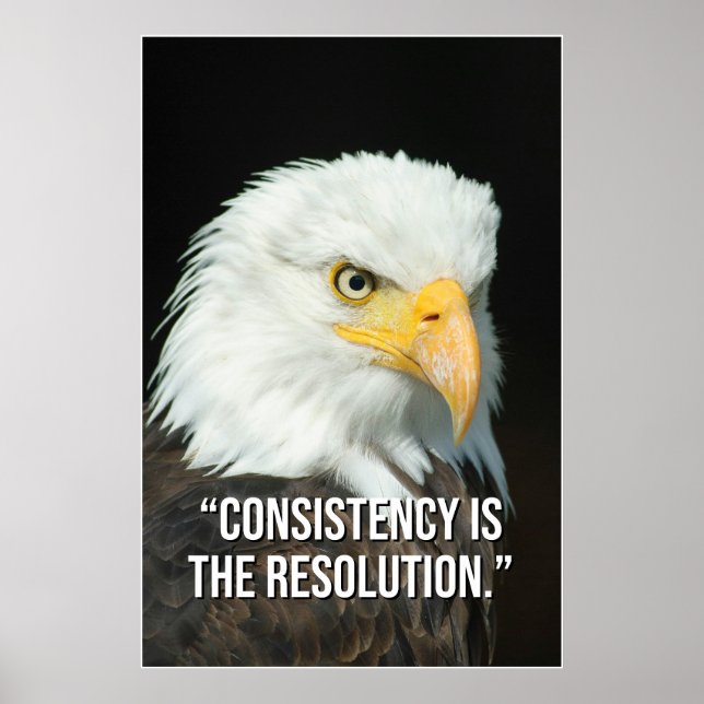 Póster Consistency Is the Resolution Motivation Poster (Frente)