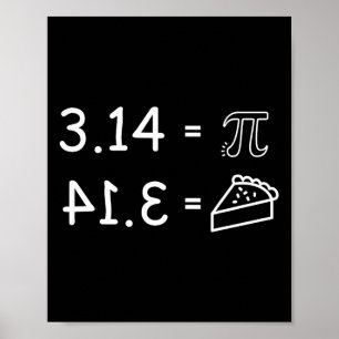 Póster Conspiración Pi Pie Divertido Día De Pi Matemática
