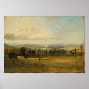 Póster Constable - Boceto de Leighton Hall Lancashire