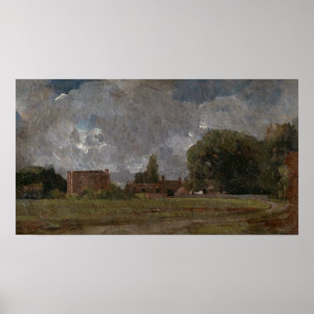 Póster Constable - Casa de Golding en Bergholt Oriental (Frente)