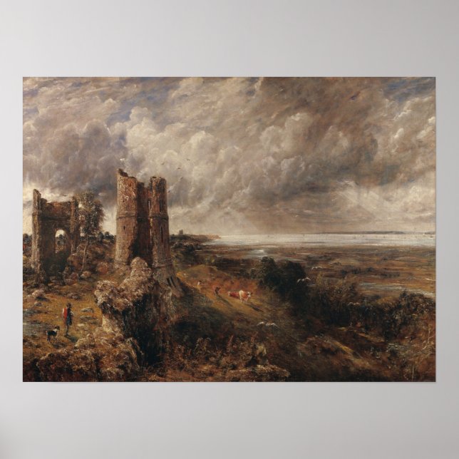 Póster Constable - Castillo de Hadleigh, Desembocadura de (Frente)