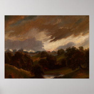 Póster Constable - Cielo tormentoso de Hampstead