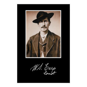 Póster Constable de Wyatt Earp en su Primer Ministro