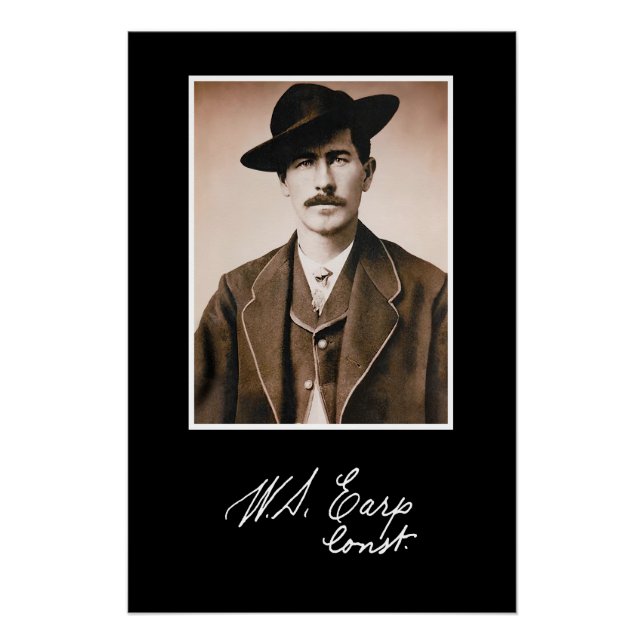 Póster Constable de Wyatt Earp en su Primer Ministro (Anverso)