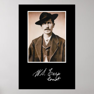 Póster Constable de Wyatt Earp en su Primer Ministro