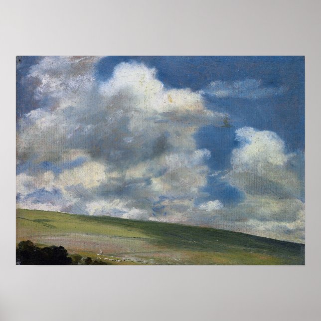 Póster Constable - Escena en las Downs cerca de Brighton (Frente)