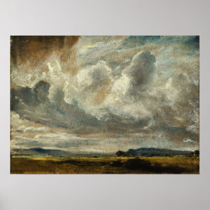 Póster Constable - Estudio De Nubes Sobre Un Paisaje