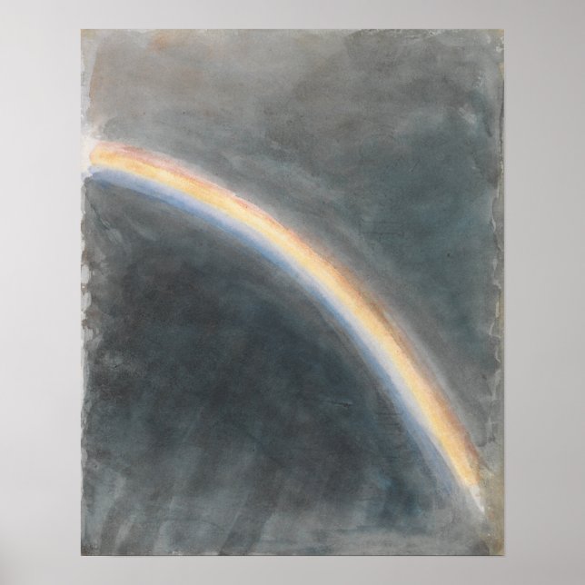 Póster Constable - Estudio del cielo con arcoiris (Frente)