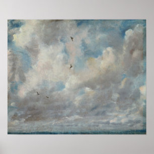 Póster Constable - Estudio en la nube