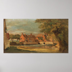 Póster Constable - Flatford Mill