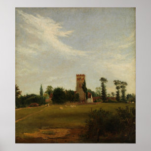 Póster Constable - Iglesia Tottenham 1830