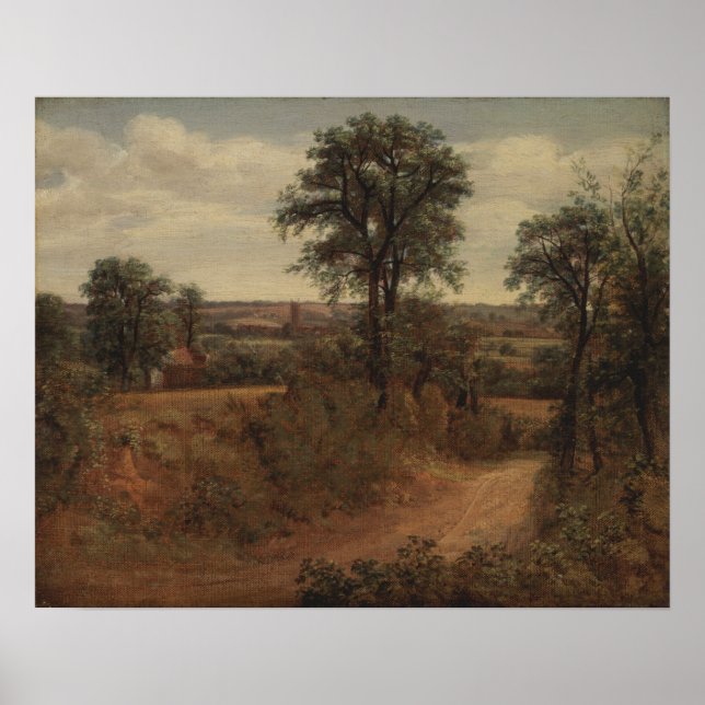 Póster Constable - Lane Near Dedham (Frente)