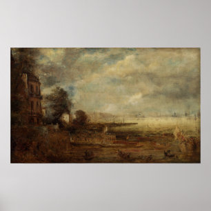 Póster Constable - Puente Waterloo Visto Desde Whitehall