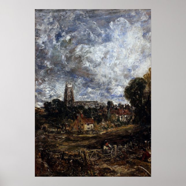 Póster Constable - Stoke-By-Nayland 1836 (Frente)