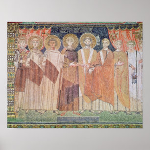 Póster Constantine IV granting Bishop privileges