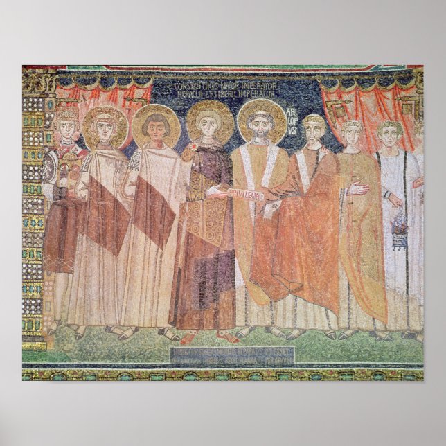 Póster Constantine IV granting Bishop privileges (Frente)