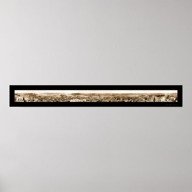 Póster Constantinopla Foto de Turquía 1888 (Frente)