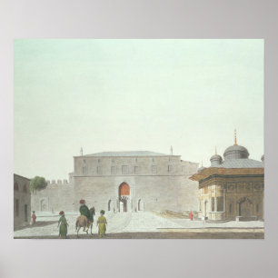 Póster Constantinopla: Plaza de Santa Sofía que muestra l