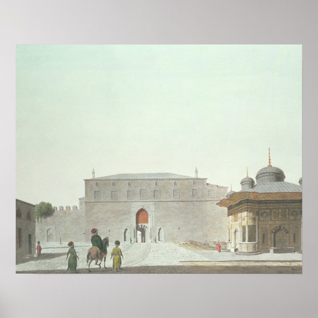 Póster Constantinopla: Plaza de Santa Sofía que muestra l (Frente)
