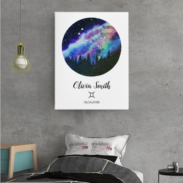 Póster Constelación azul regalo de Rótulo Gemini Horoscop (Subido por el creador)