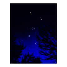 Constelación brillante de Orión con estrella Betel