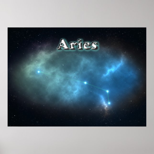 Póster Constelación de Aries (Frente)