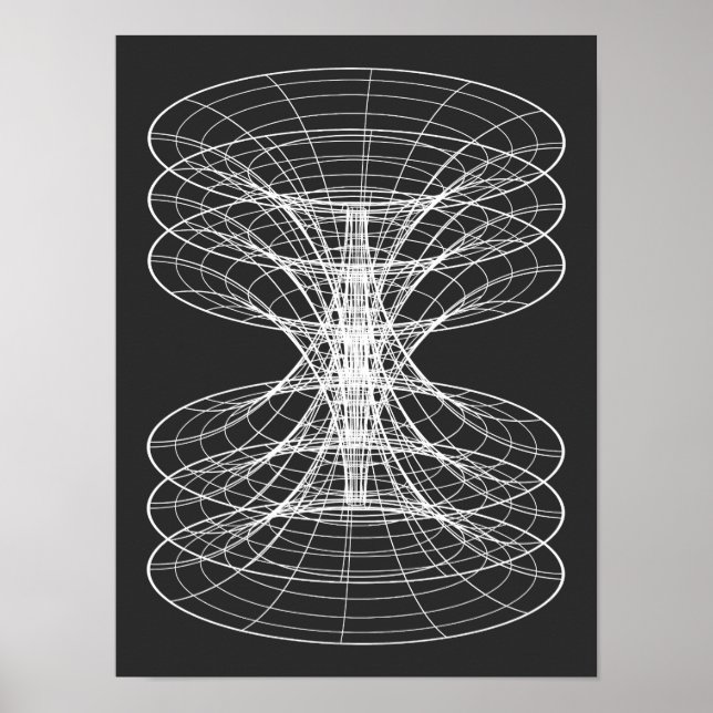 Póster Constelación de estructura de alambre de vórtice (Frente)